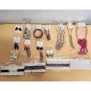 Mia‎ Collection A'GACI Jewelry Mixed Lot 64pcs Earrings Necklaces Bracelets New